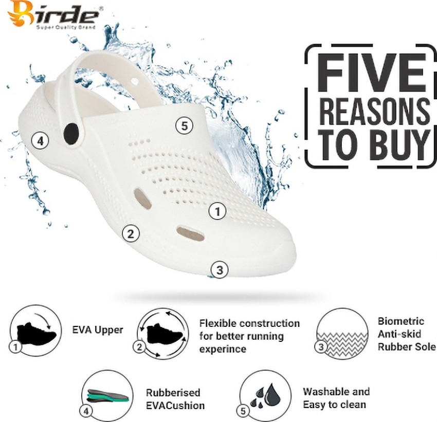 BIRDE Premium Clogs Men White Sandals Buy BIRDE Premium Clogs