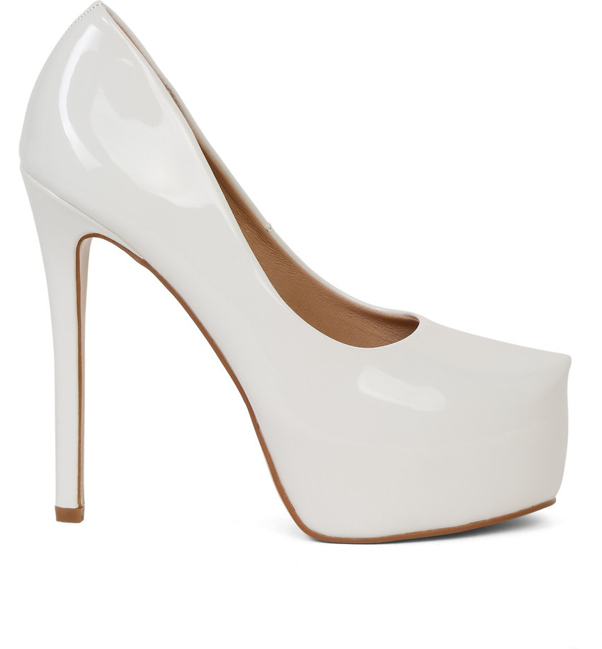 Basic white heels sale