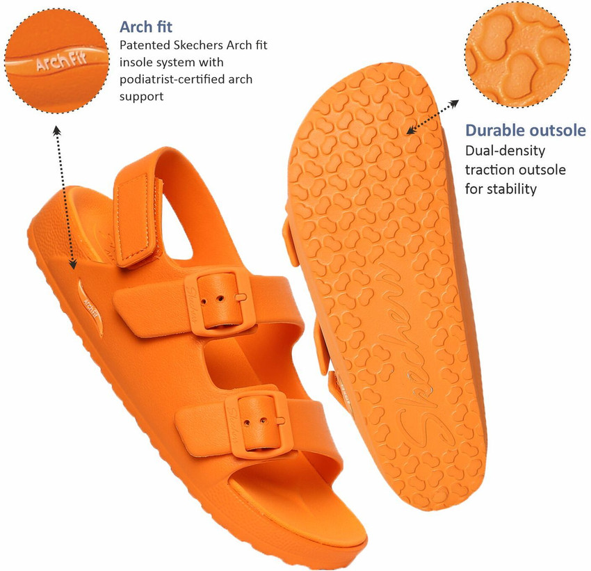 Skechers sandals mens orange deals