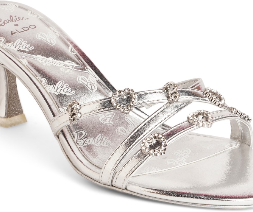 Aldo silver hotsell sandal heels