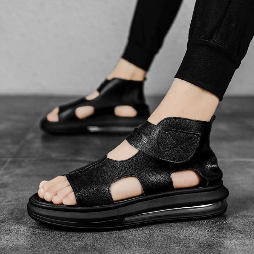 BIZAZO Men Black Sandals Buy BIZAZO Men Black Sandals Online at