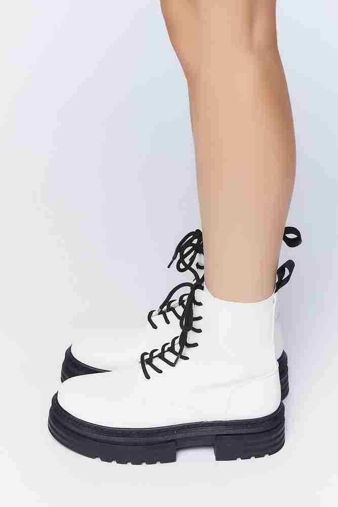 Forever 21 white booties discount