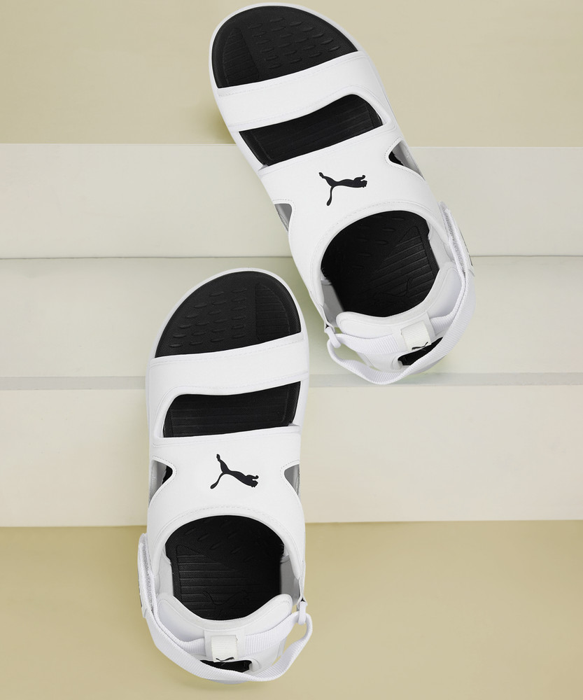 Puma men black best sale sandals