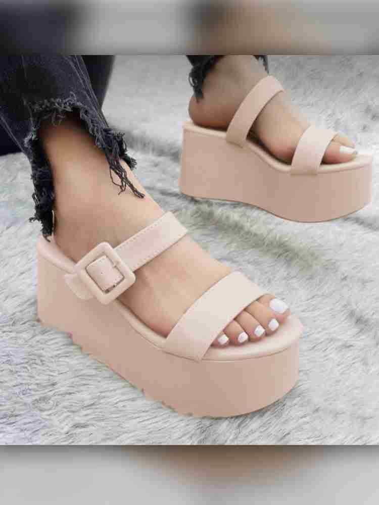 Stylestry Women Beige Wedges Buy Stylestry Women Beige Wedges