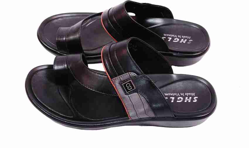 Leather chappal store gents