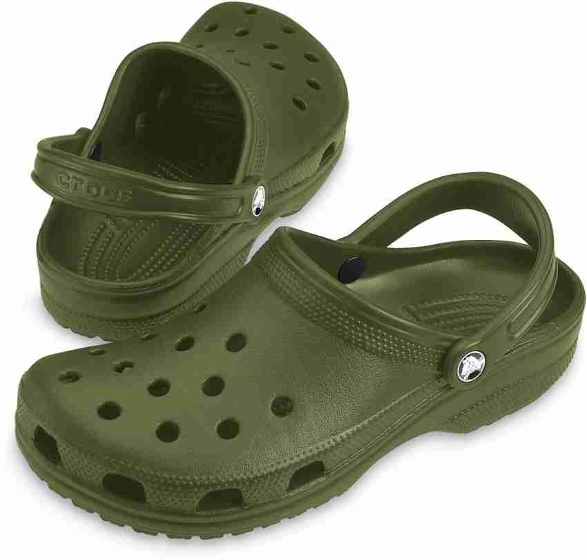 Dark green mens discount crocs