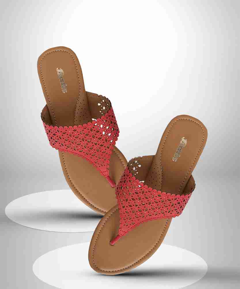 Bata Ladies Rubber Red Flip Flop – Tanza