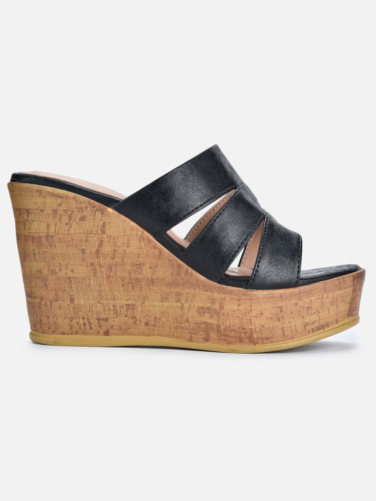 VALIOSAA Women Black Wedges Buy VALIOSAA Women Black Wedges