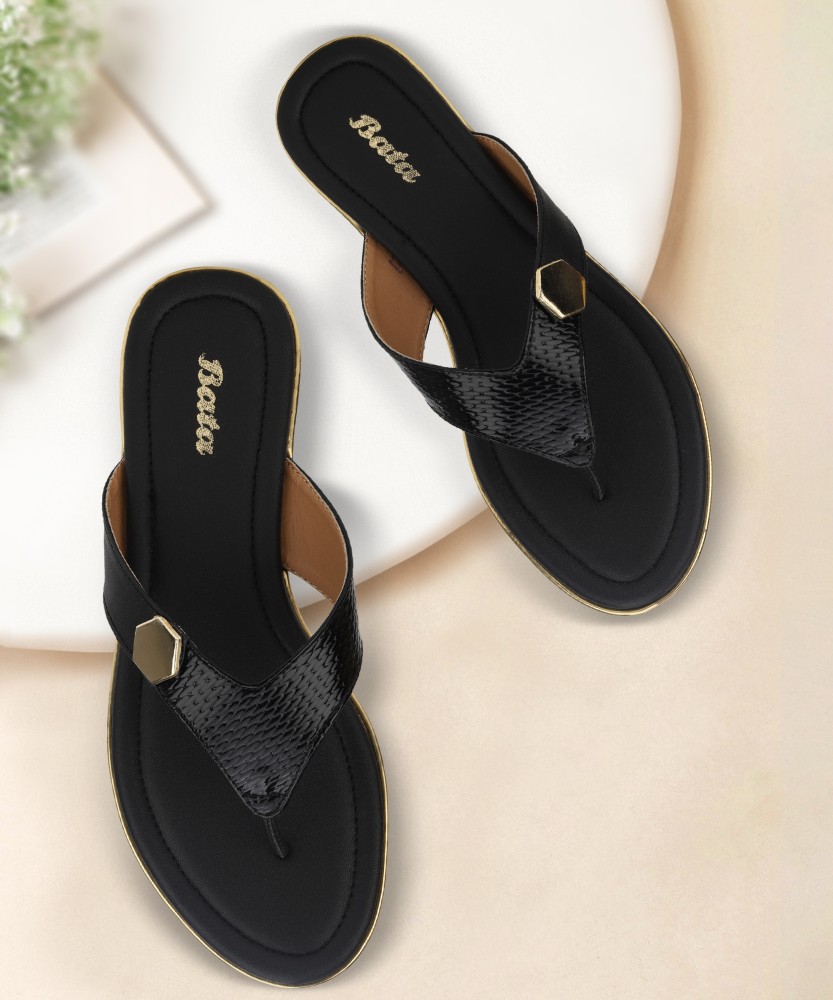 Best women's best sale black flip flops