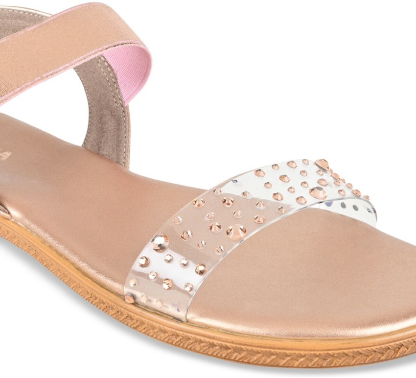 Rose gold studded online sandals