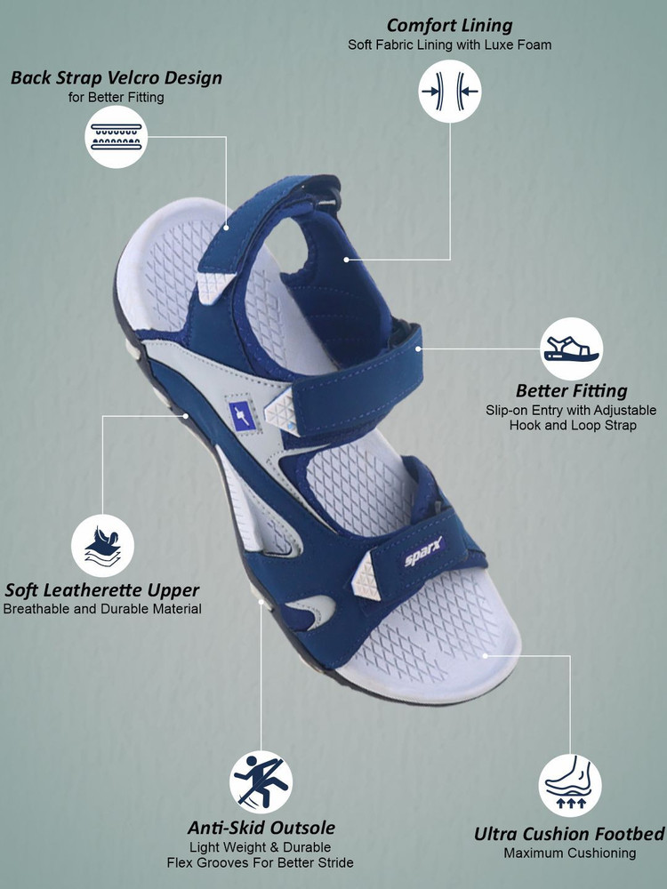 Sparx mens SS 453 | Latest, Daily Use, Stylish Floaters | Red Sport Sandal  - 7 UK (SS 453) : Amazon.in: Fashion