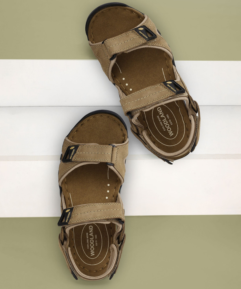 woodland men khaki sports sandals