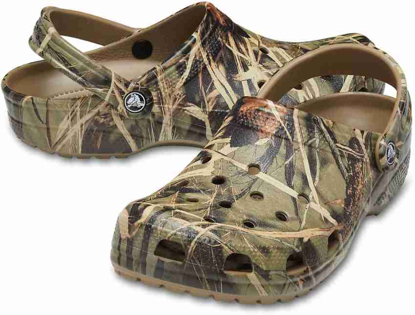 crocs camouflage sandals