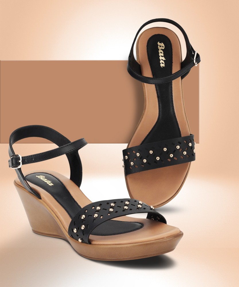 Buy BATA Womens Cross Black Sandal3 Kids UK 7616909 at Amazonin