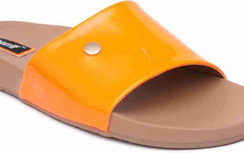 Orange flip flops 2025 womens