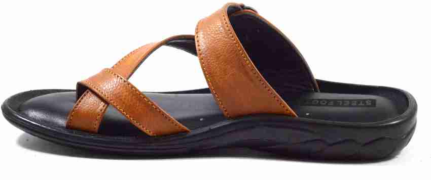 Steel foot chappal price shop