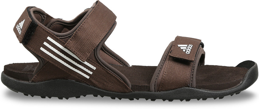 Brown adidas sandals hotsell