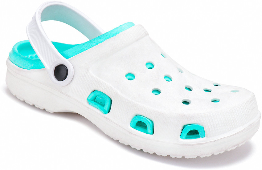 World Wear Footwear Men White Green Clogs Buy World Wear