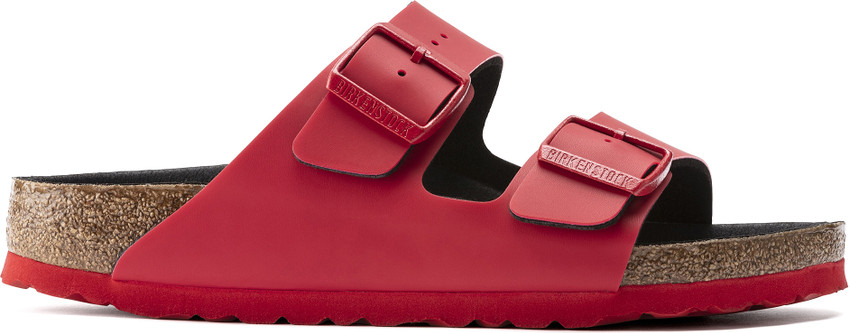 Red best sale birkenstock sandals