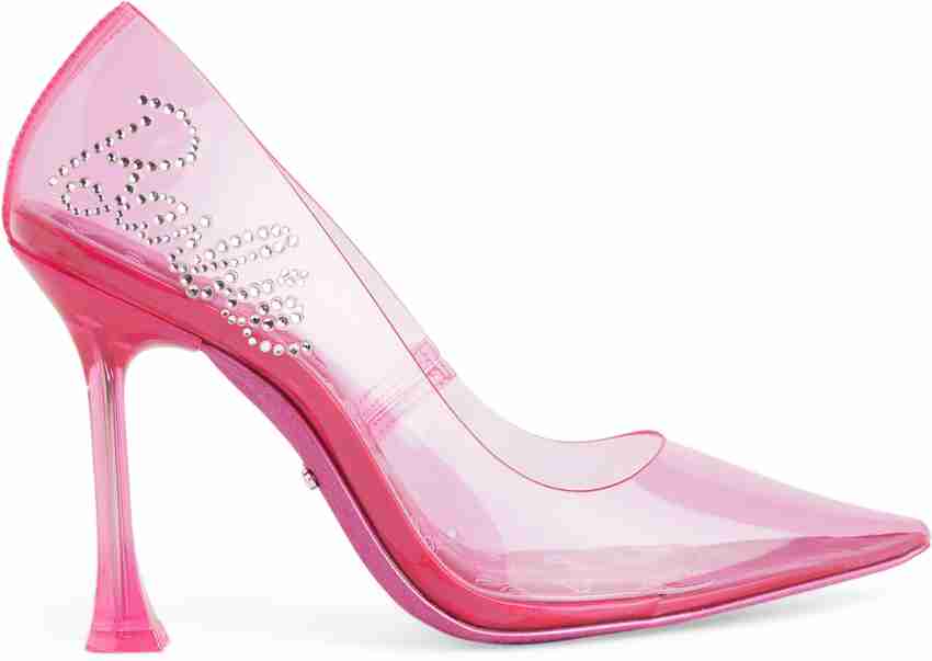 Aldo glass best sale slipper heels