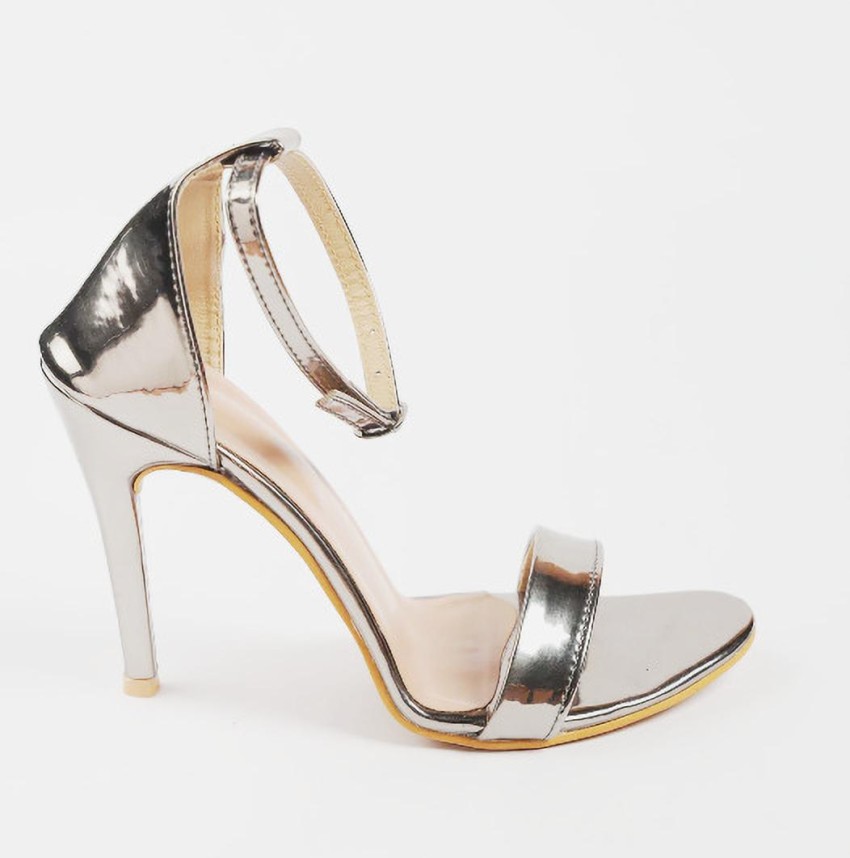 Uunda Fashion Women Silver Heels