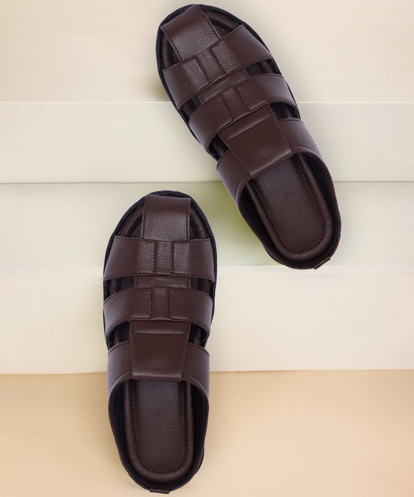 Flipkart men's best sale leather sandals