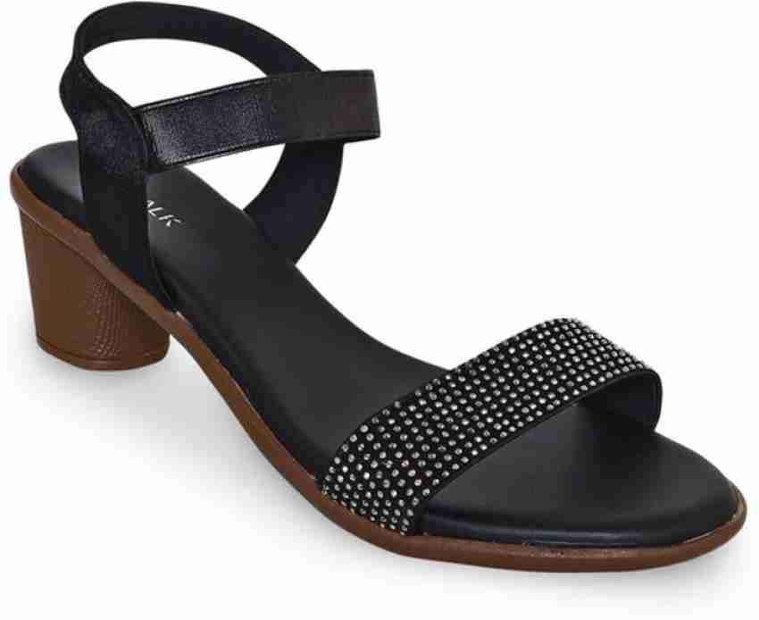 Black party online sandals