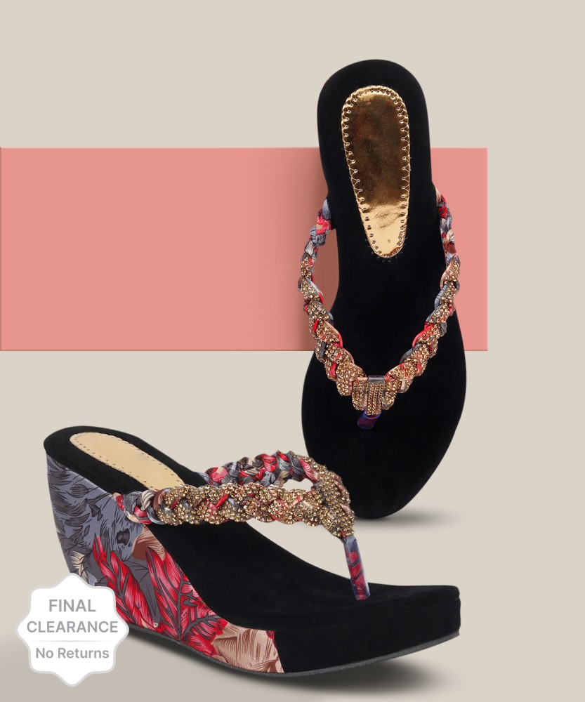 Dreamsafe store wedge heel sandal attractive design for women & girls