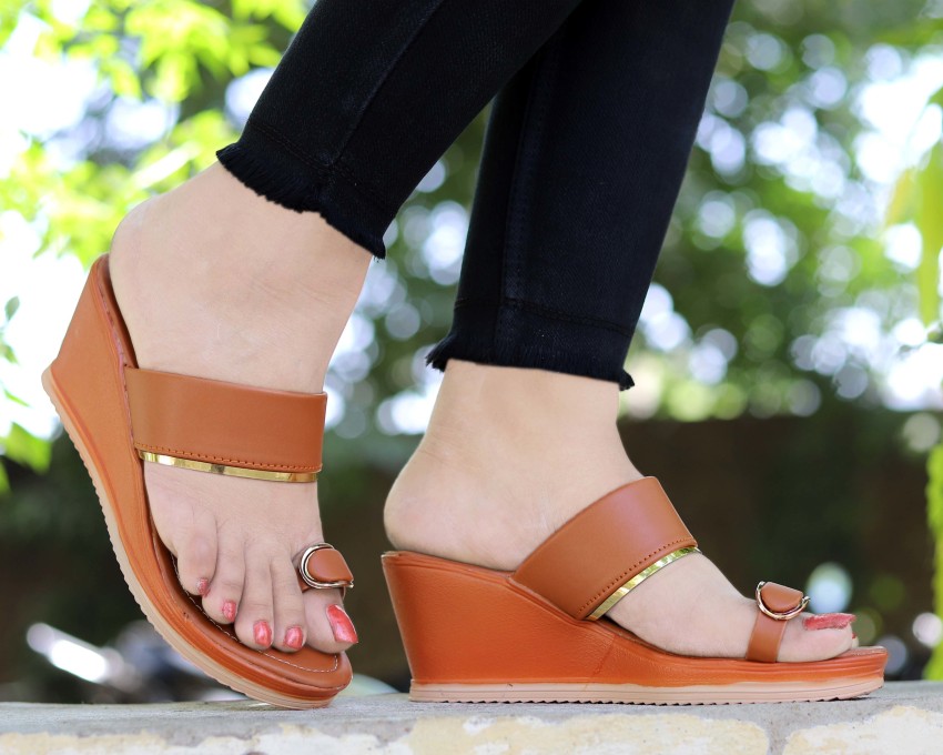 Dreamsafe store wedge heel sandal attractive design for women & girls