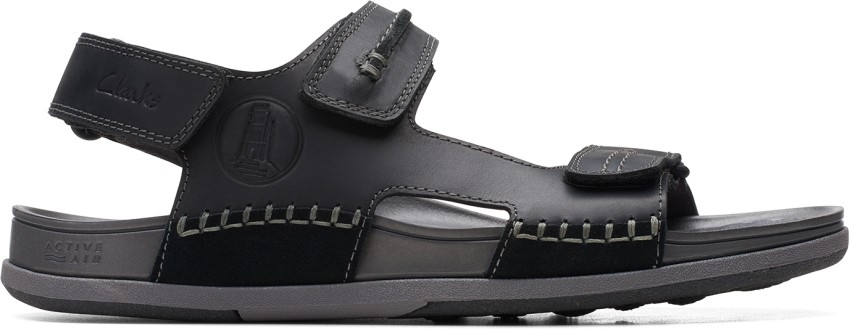 Clarks black outlet sandals