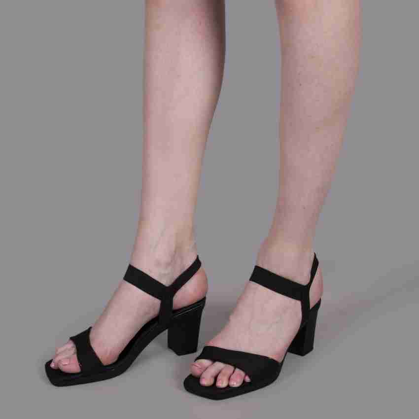 Kvest Women Back Strap Casual/Party/Evening/Ethnic Block Heels Sanda Women Silver Heels