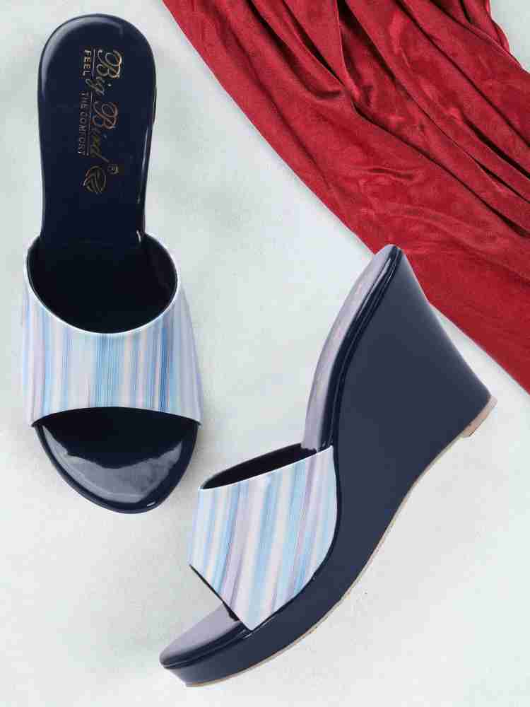 Ladies on sale blue wedges