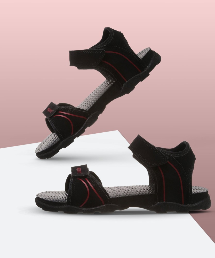 Sparx Sparx Men SS 703 Black Red Floater Sandals Men Black Red