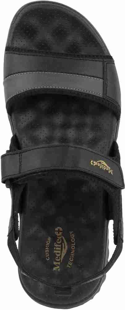 MEDIFEET Men Black Sandals Buy MEDIFEET Men Black Sandals Online