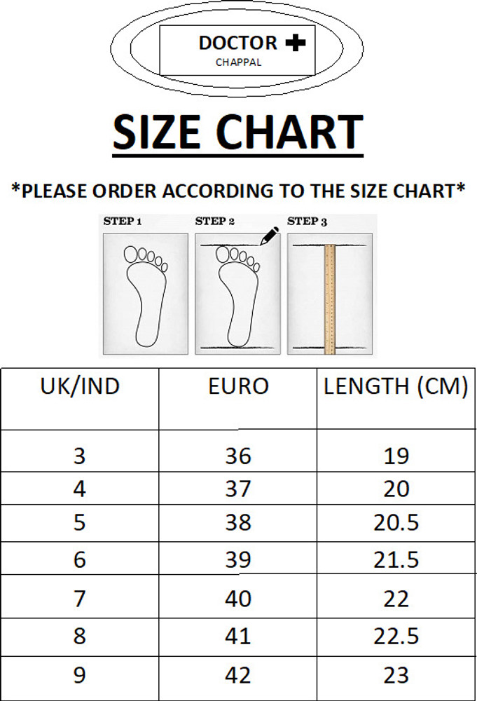 Sofft size chart hot sale