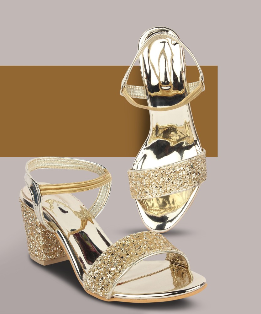 Gold hot sale colour sandals