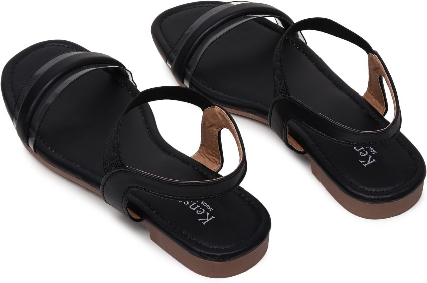 Ladies black summer online sandals