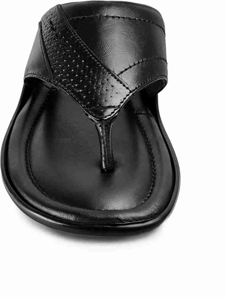 Black leather hot sale flip flop sandals