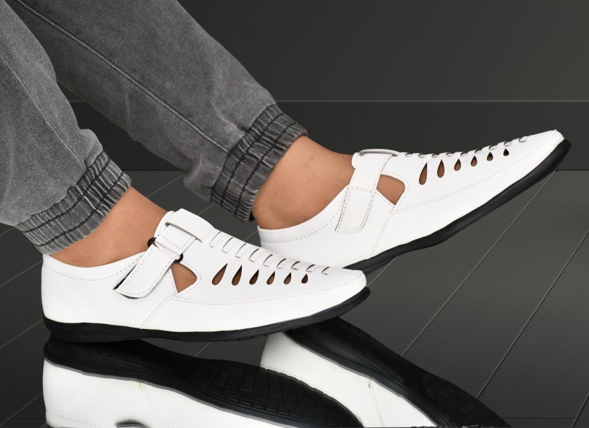 Men's white clearance dress sandals