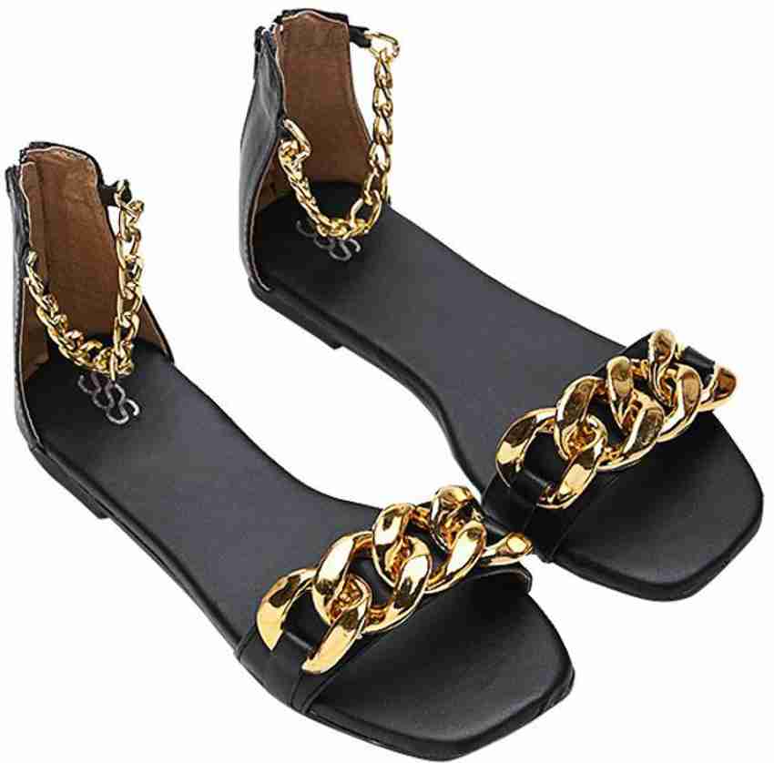 Street style clearance store gold flats