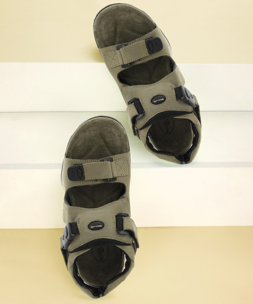 woodland men khaki sports sandals