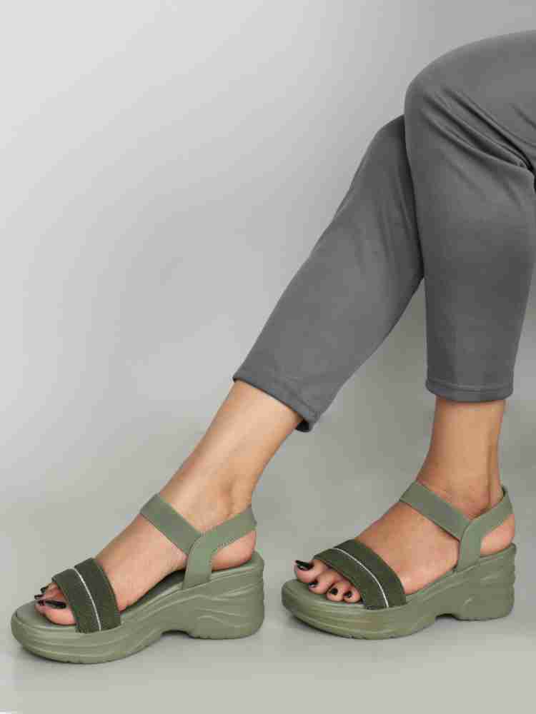 Olive colored women's discount sandals