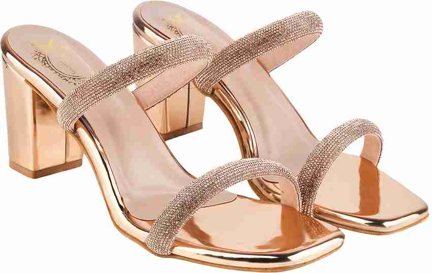 Fancy gold clearance heels