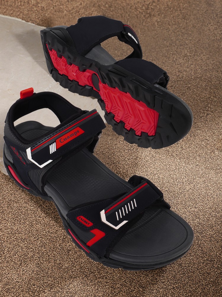 3 strap black online sandals