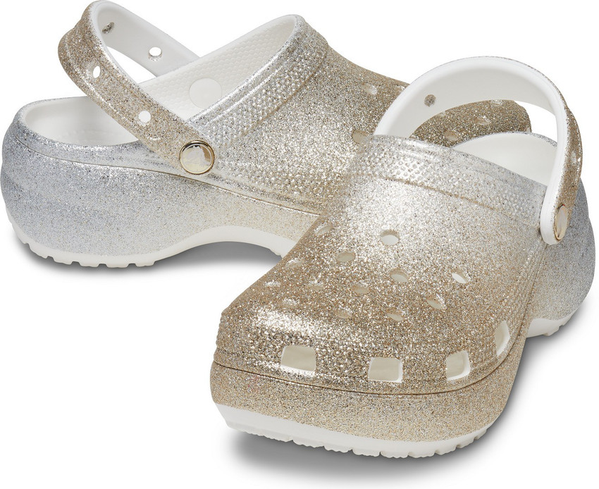 Glitter store crocs women