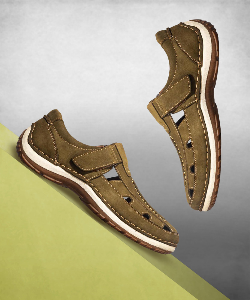 British Walkers Men Olive Sandals Buy British Walkers Men Olive