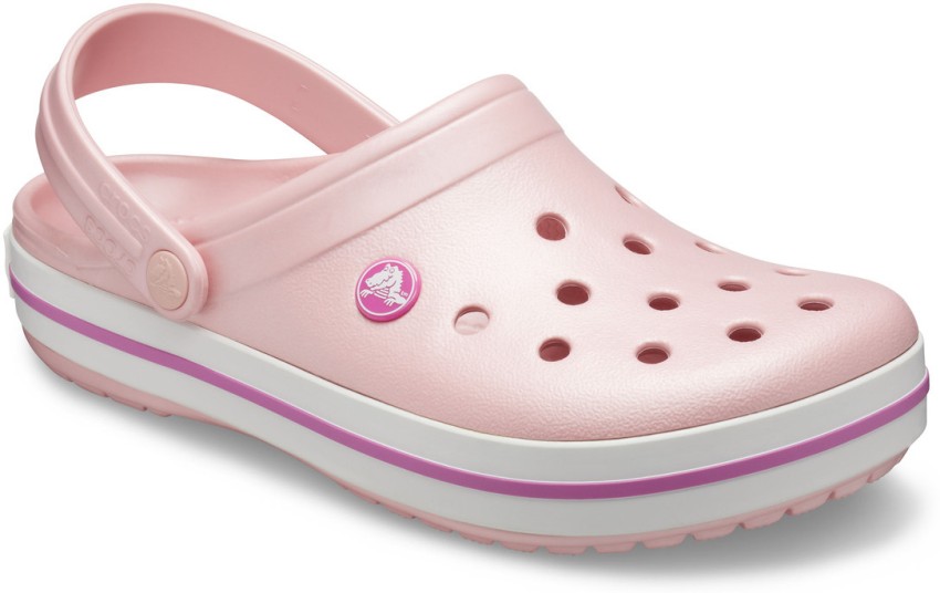 Pink womens outlet crocs