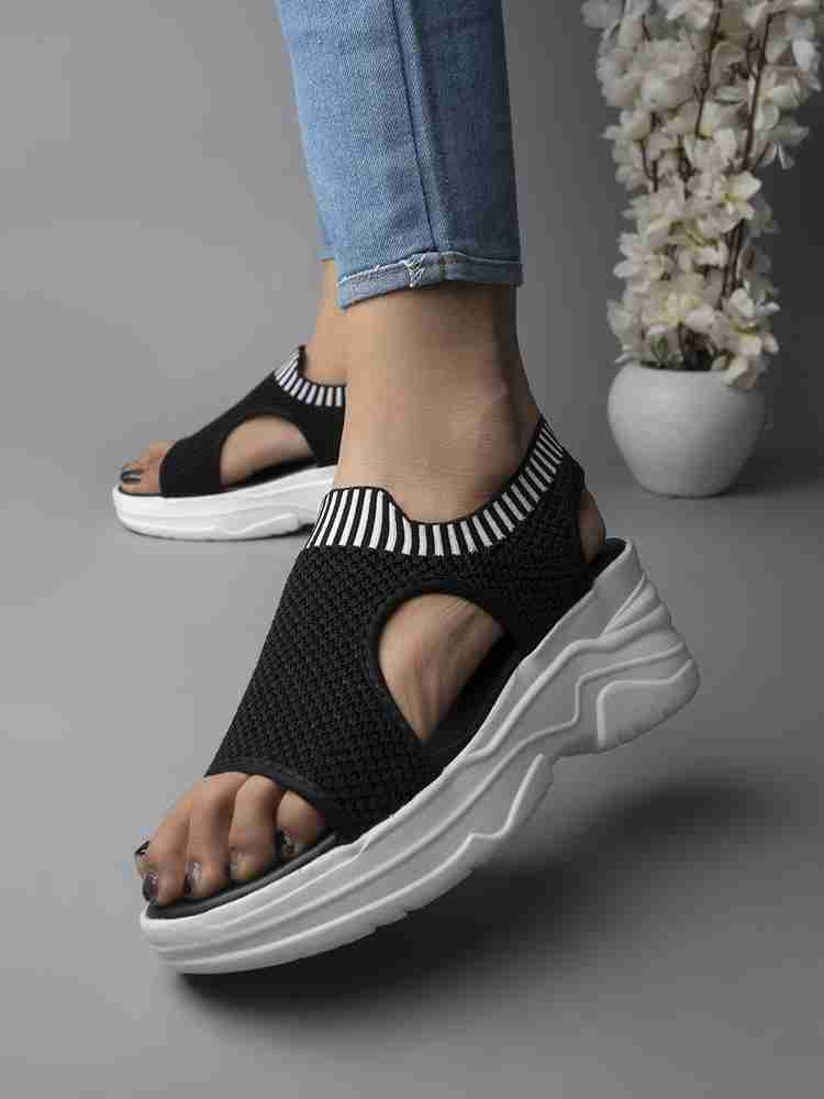 SHOETOPIA Women Black Wedges Buy SHOETOPIA Women Black Wedges