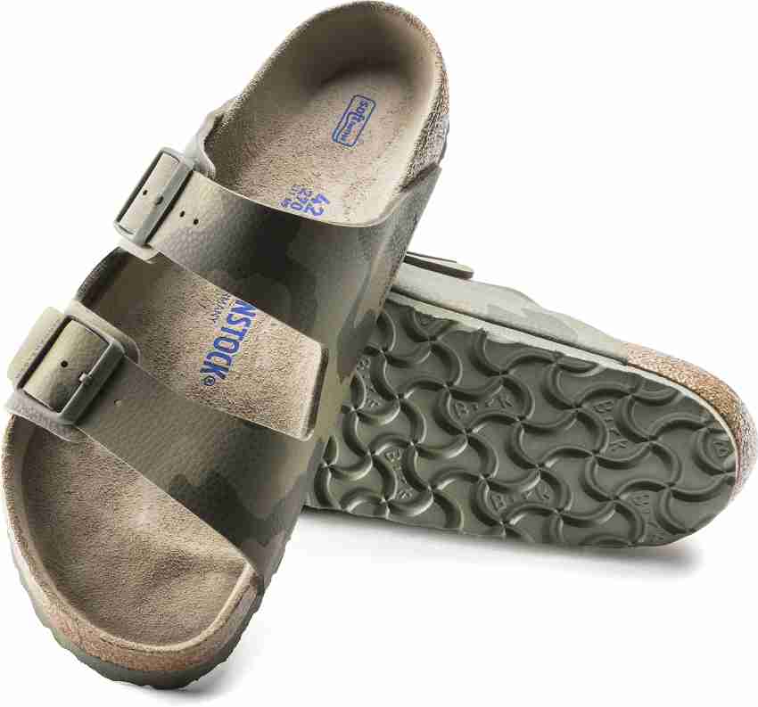 BIRKENSTOCK Arizona Soft Footbed Regular Width Men Green Flats