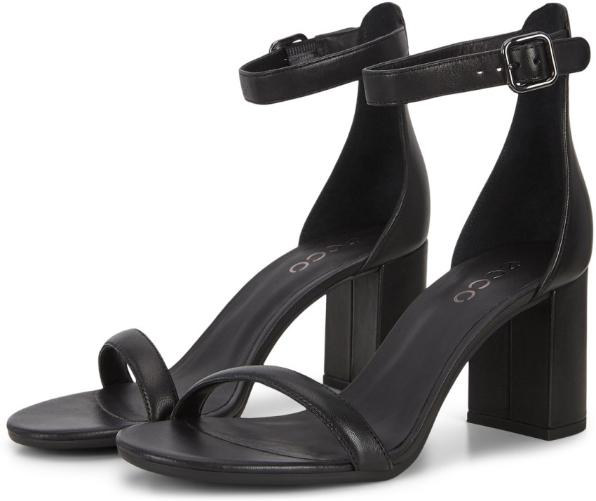 Ecco black cheap heels